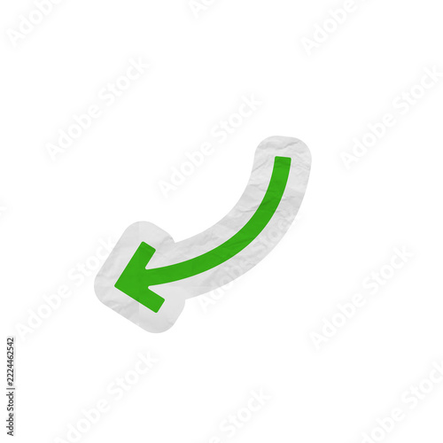 turn left green arrow scrapbook