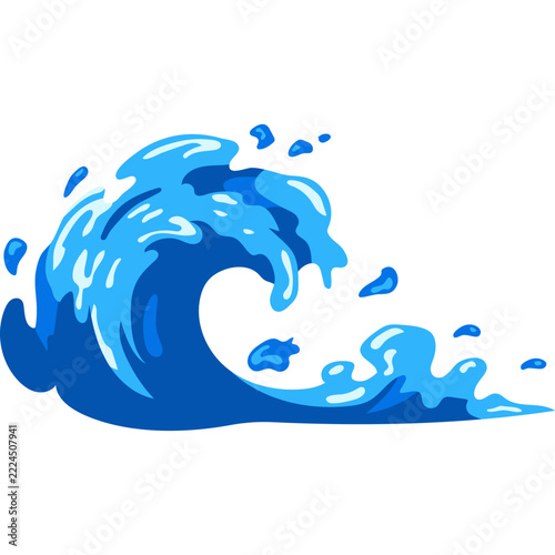 Blue Wave Ocean Vector