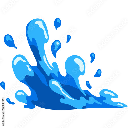 Blue Wave Ocean Vector