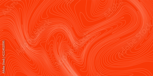 Bright Orange Background with White Contour Lines