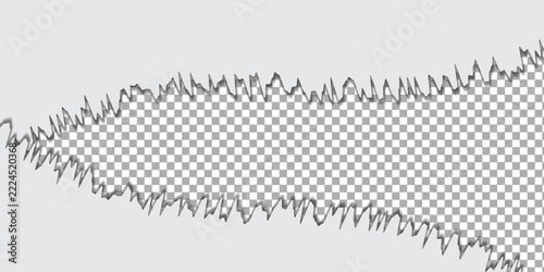 orn Paper Edge Effect on Transparent Background