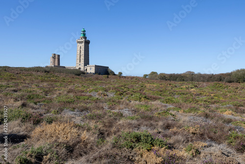 Leuchtturm am Cap Fréhel, Bretagne, Frankreich