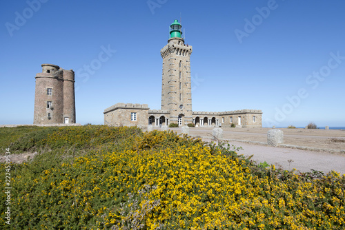 Leuchtturm am Cap Fréhel, Bretagne, Frankreich