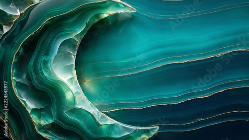 Jellyfish swimming in deep blue ocean water