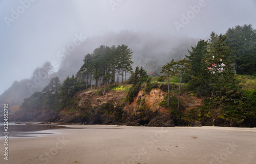 Heceta Beach Foggy Hills