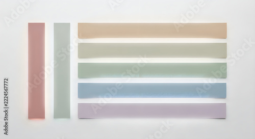 Minimalist colored flat design panels collection