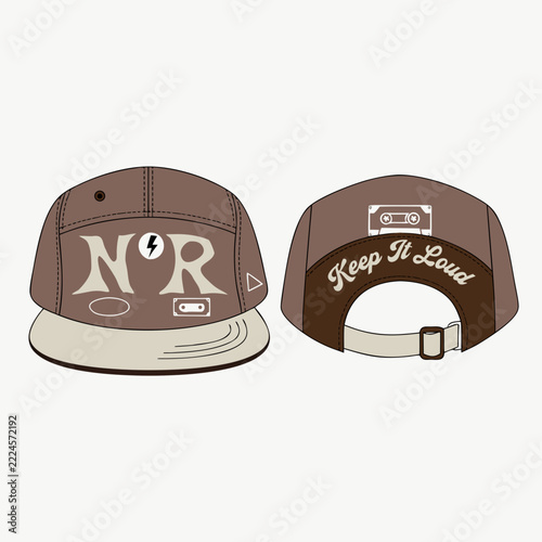 vector illustration of a retro vintage label with retro style