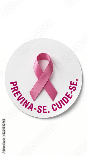 Pink ribbon for breast cancer awareness