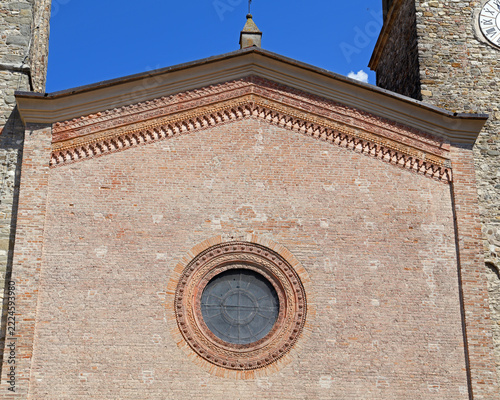 facade of the Co-Cathedral of Santa Maria Assunta (Bobbio Cathedral), located in the province of Piacenza