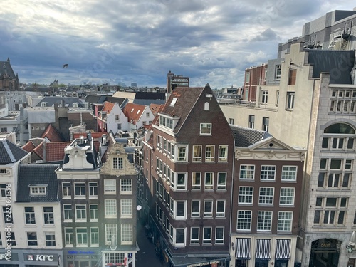 Netherlands - 10 september 2026, Amsterdam: City Center Rooftop View from De Bijenkorf Department Store