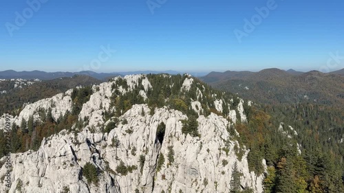 View from Bijele stijene peak in Gorski kotar, Croatia
