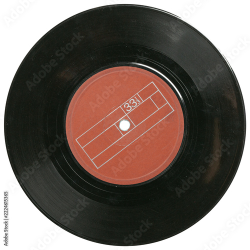 Old compact vinyl record, 7
