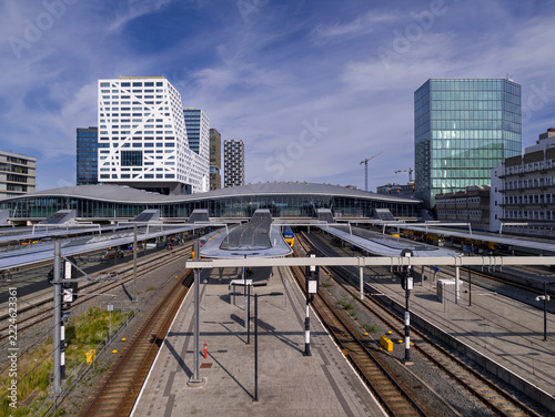 Netherlands - 10 september 2026, Utrecht: Utrecht Central Railway Station Tracks and Platforms Overview