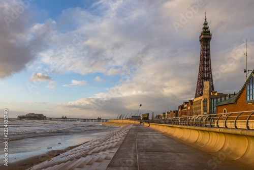 blackpool-tower-north-pier-sunlit-seafront