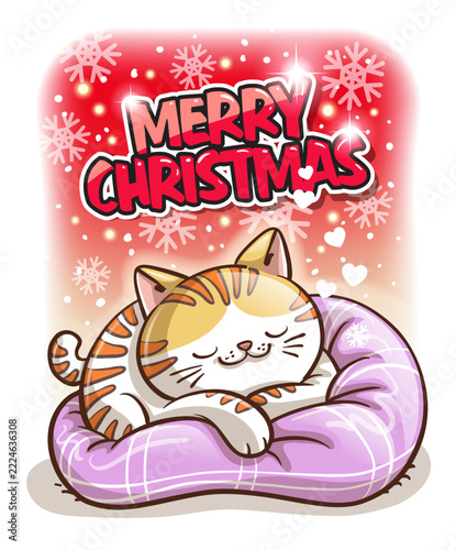 christmas cute cat.ai