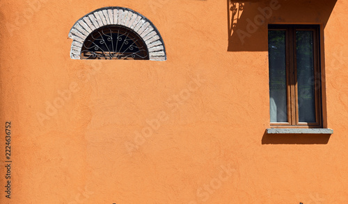 architectural details of the historic center of Bobbio, Piacenza, Italy