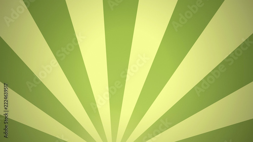 Retro sunburst ray background in green and yellow tone for vintage poster banner card design template