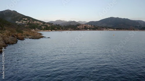 Golfe de Lava, Corse du Sud, vue de drone