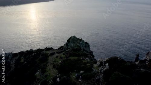 Golfe de Lava, Corse du Sud, vue de drone