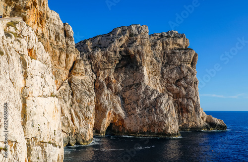 Fotografie Stairways to Neptune Cave in Capo Caccia near Alghero, Province of Sassari, Sardinia, Italy