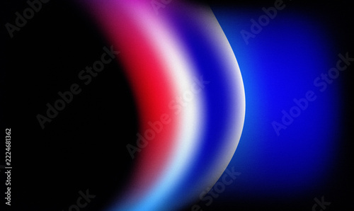 Abstract gradient background with soft light, vibrant red, blue, and purple colors, grainy texture, modern artistic wallpaper