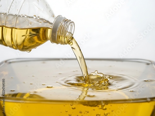Golden Oil Pour and Bubble Texture