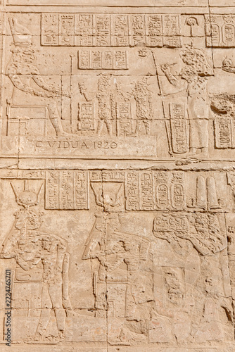 Relief, Tempelanlage Dendera