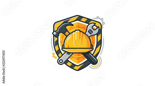 Construction Safety Helmet Industrial Building Site Worker Protection Art