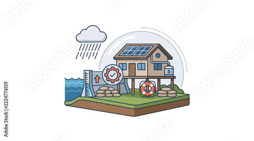 Climate Adaptation Sustainability Global Warming Renewable Green Concept