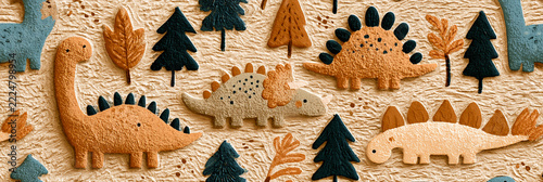 Cute Dinosaur Seamless Pattern
