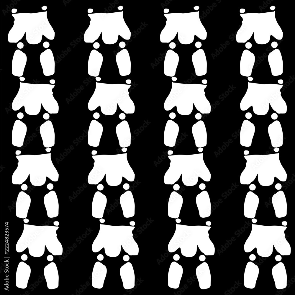 Abstract Black And White Seamless Geometric Pattern Grid Graphic ...
