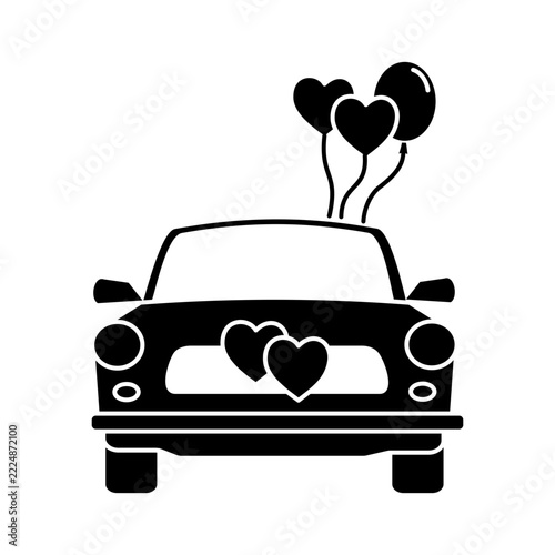 Car Icon Vector Glyph