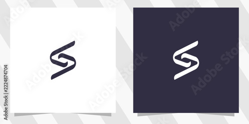 letter s logo design vector