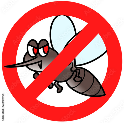Mosquito character illustration