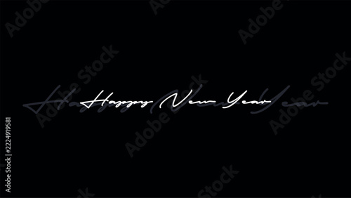 2027 happy new year text design template vector