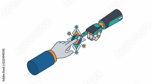 Hand Using Digital Tool On Pipe.