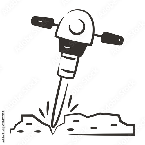 Premium download icon of jackhammer 