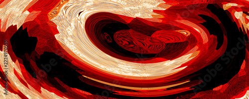 Abstract red and gold swirling texture background