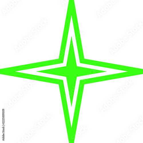 Innovation Symbol Featuring Neon Spark Geometry Representing Creative Ideas And Strategic Business Growth In Minimalist