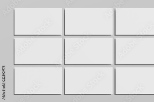Slides presentation blank mockup 3d Rendering