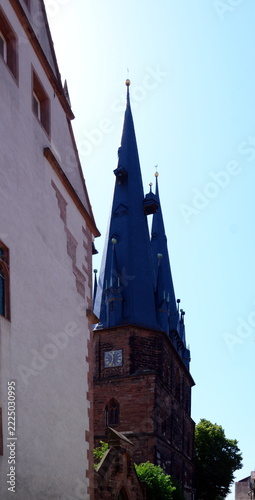 Historical Nicolai Church in the Old Town of Alfeld at the River Leine, Lower Saxony