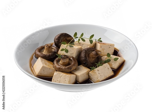 Braised Tofu with Shiitake Mushrooms