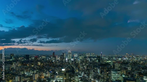 東京風景　タイムラプス