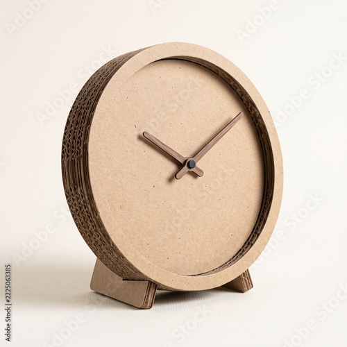 Eco Friendly Corrugated Cardboard Timepiece