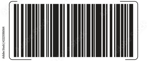 Closeup Black Barcode Label On White Background For Retail Product Scanning And Inventory Management