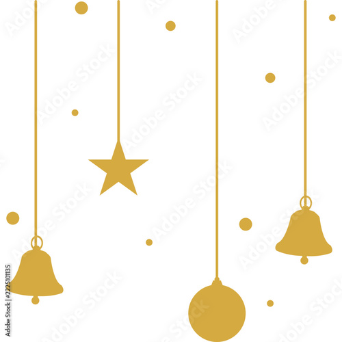 Christmas Decorations Flat Icon