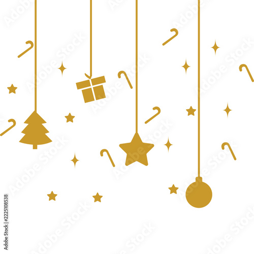 Christmas Decorations Flat Icon