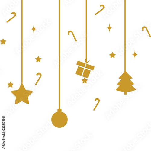 Christmas Decorations Flat Icon