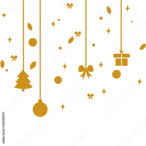 Christmas Decorations Flat Icon