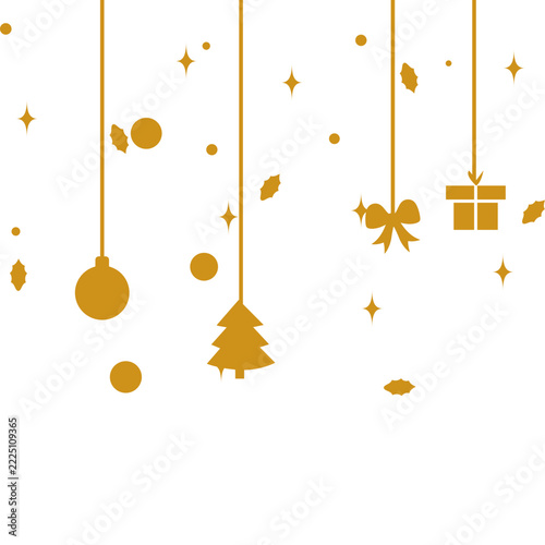 Christmas Decorations Flat Icon